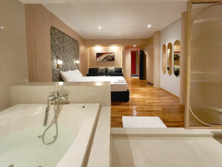 Soapy massage for couple in at safe and luxury setting